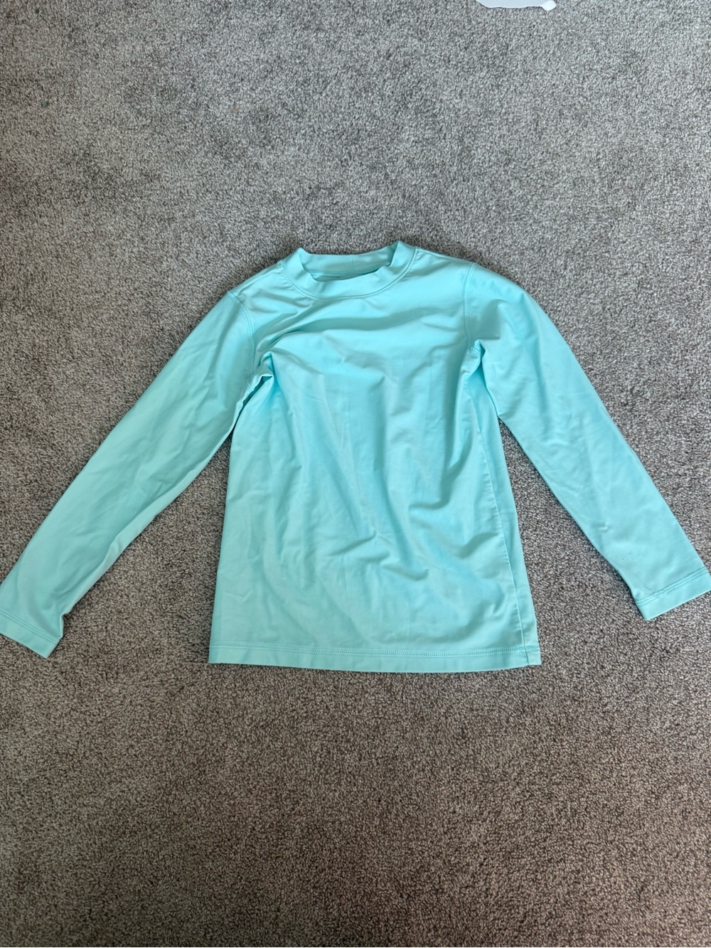 Primary Light Aqua Long-Sleeve Rash Guard